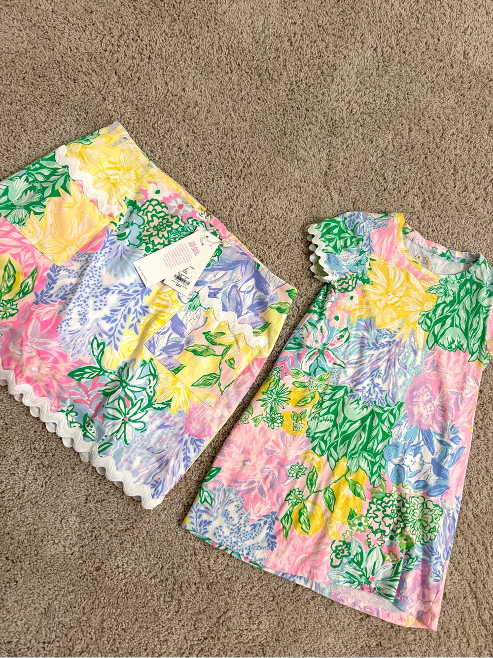 Lilly Pulitzer skort and dress mommy and me matching set